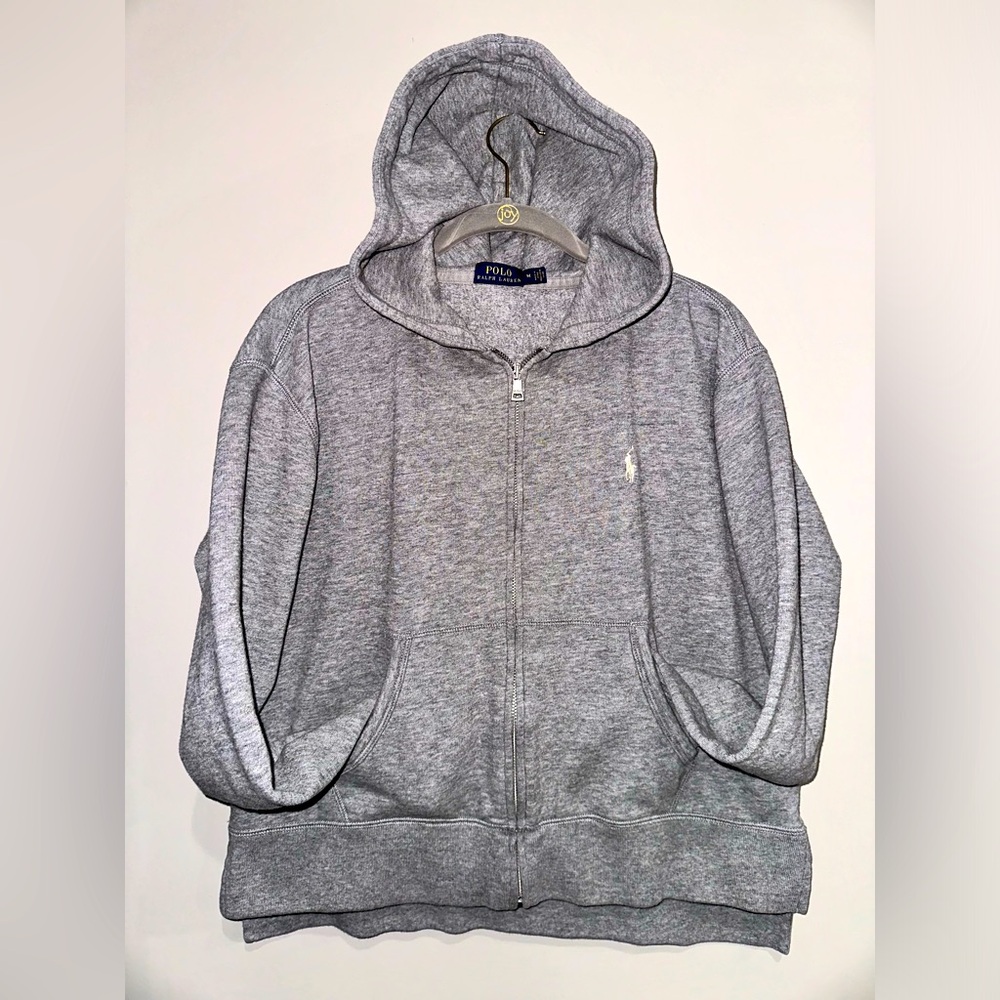 EUC•Polo Ralph Lauren Grey Zip-up Hoodie •Size M
